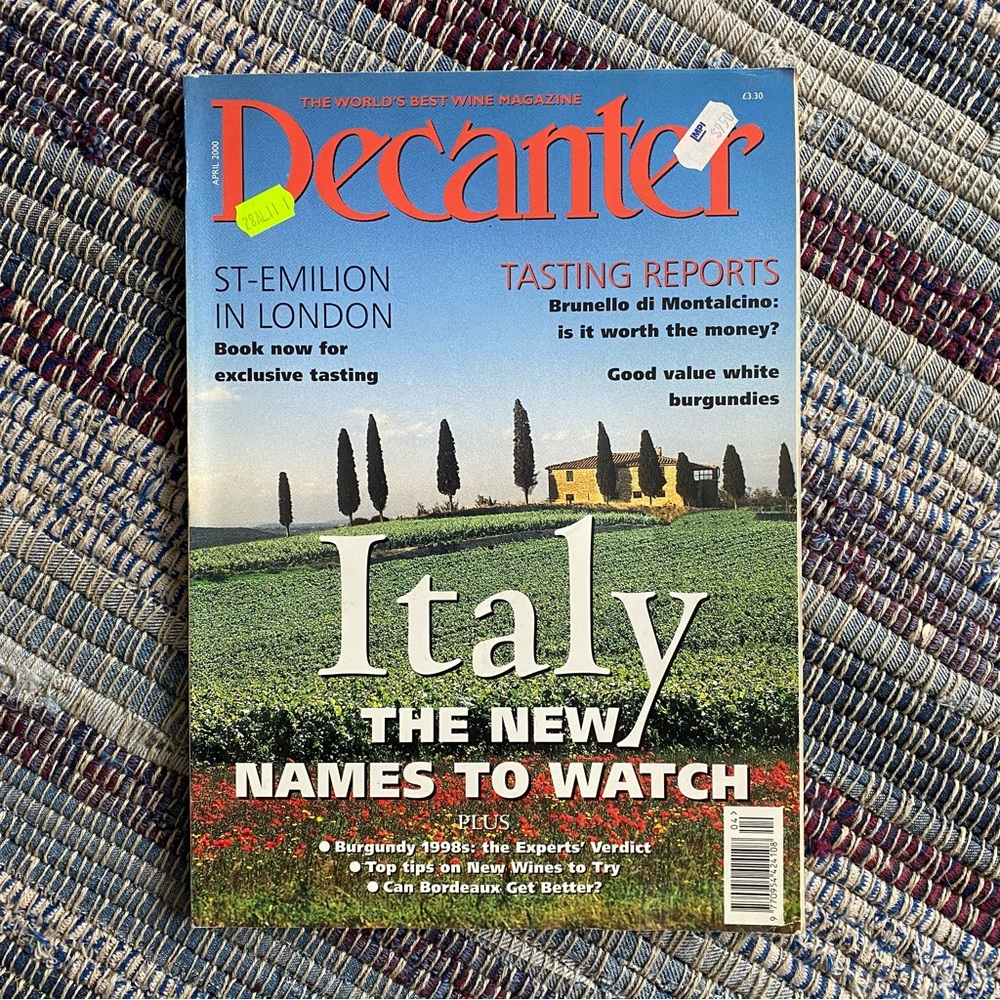 Vintage 2000 Decanter Magazine - Italy Feature